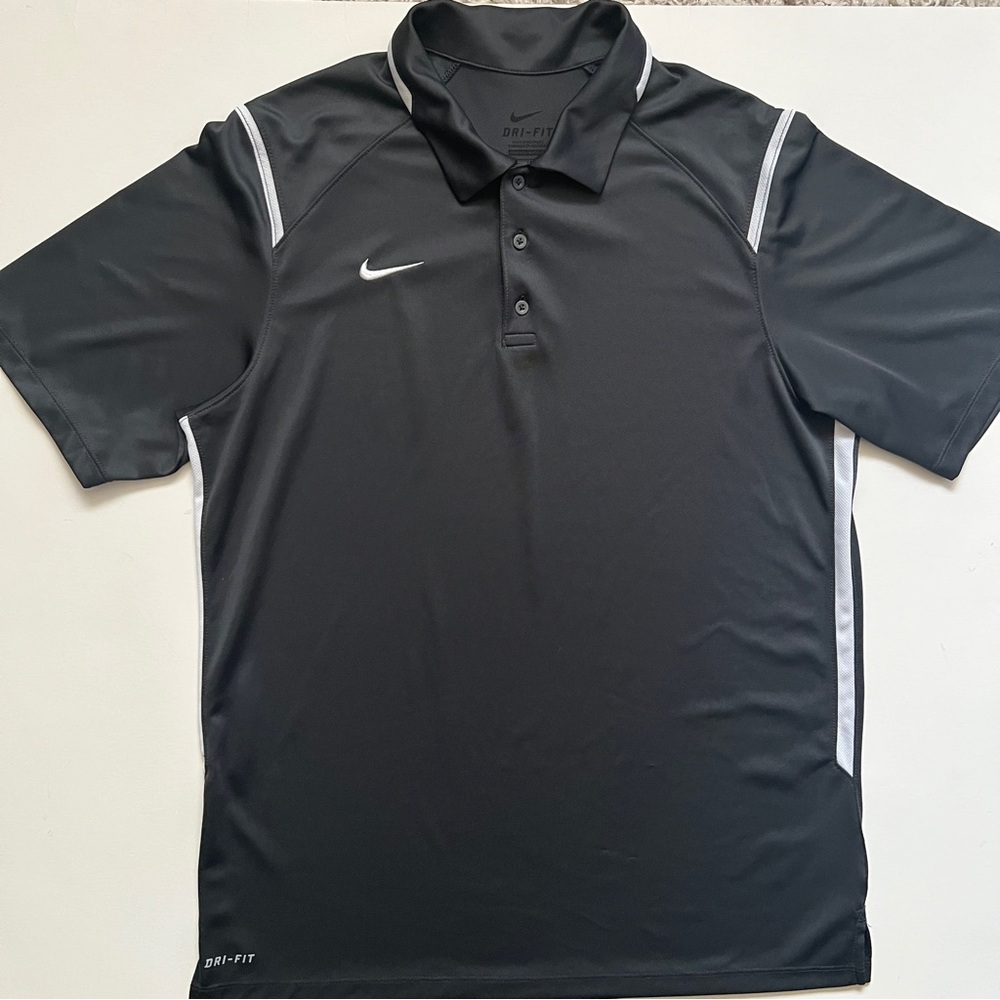 Nike Charcoal Gray Dri-FIT Polo Shirt